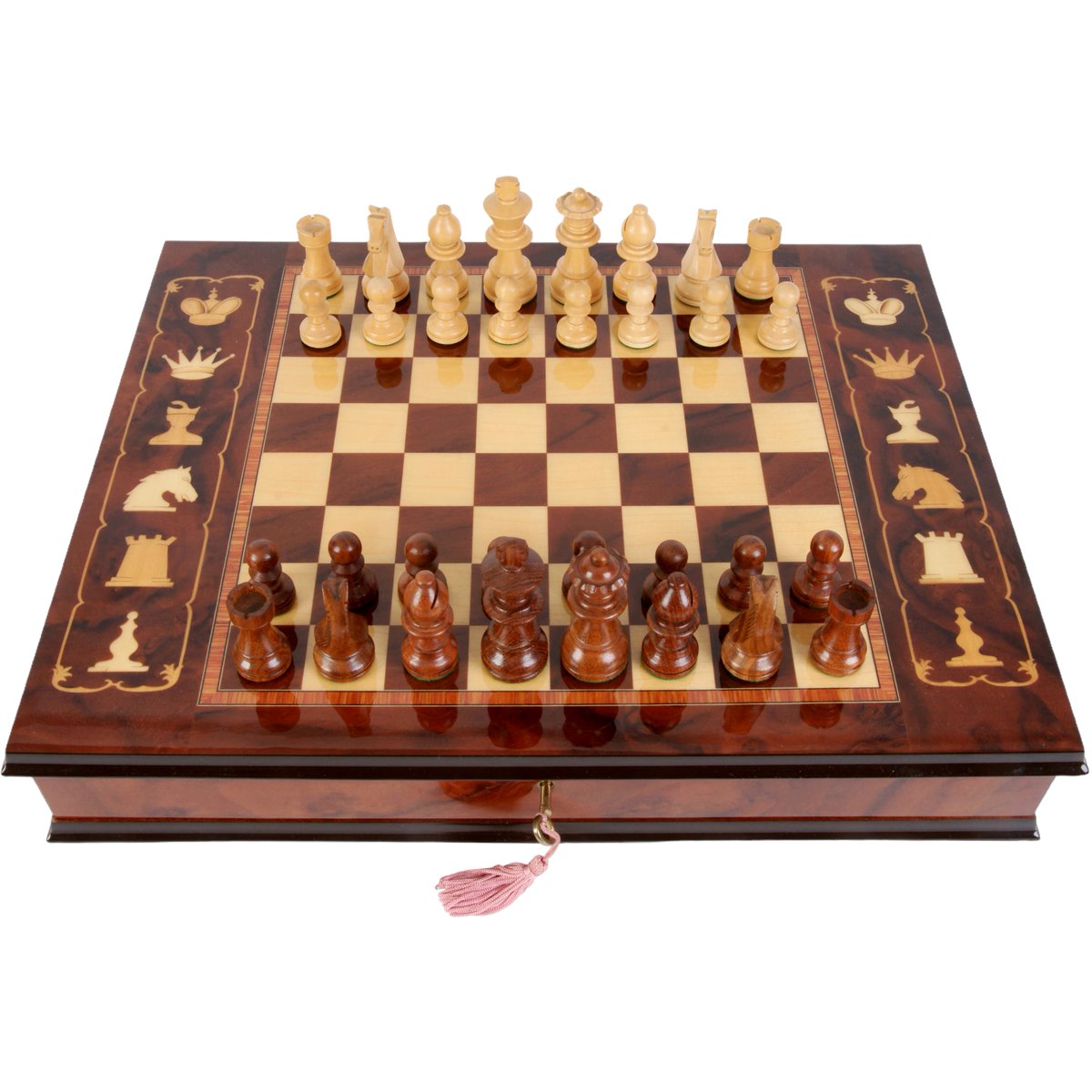 DomaAntikvariat's tweet image. Wooden chessboard with figures
⠀⁠
Artist/Maker: Giglio Asla
Place of Production: Italy, Sorrento
Date of Production: beg. of 21st century
Materials: wood
Width: 45.0 cm.
Depth: 35.0 cm.
Height: 7.5 cm.
⠀⁠
#WoodenChessboard #GiglioAsla #SorrentoItaly #domaantikvariats