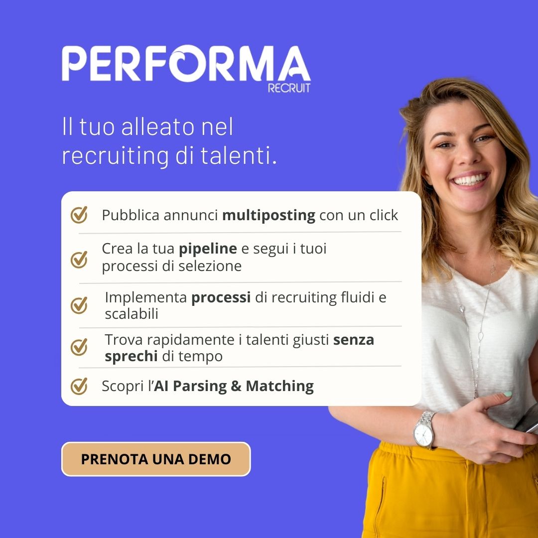 Ottimizziamo insieme il tuo #recruiting? Inizia da qui 👉 Prenota una #demo gratuita: bit.ly/3wBhZWG

#HRInnovation #performarecruit #recruitment #Software