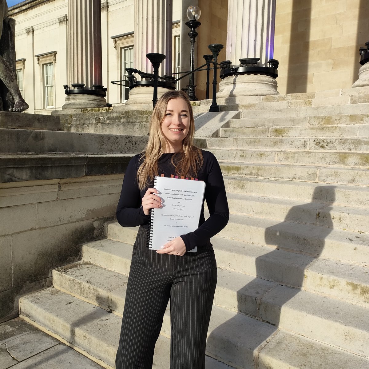 It's now Dr Francis! On Friday, I passed my PhD with no corrections @ucl Thank you to my supervisors @jessiebaldwin, Jean-Baptiste Pingault & @AtCMAP for all their support ❤️ Grateful to my examiners Barbara Maughan & @EmilyMidouhas for an enjoyable viva! #FirstGen #WomenInSTEM