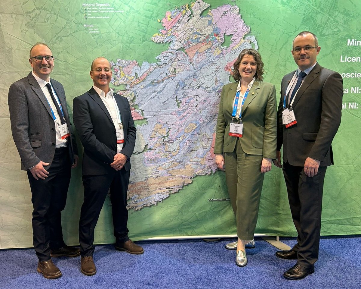 Team @GeolSurvIE at #PDAC2024 Call by #Ireland Booth #903 to meet @Dept_ECC Geoscience divisions staff and find out more! Great to be talking geology all day for a change!