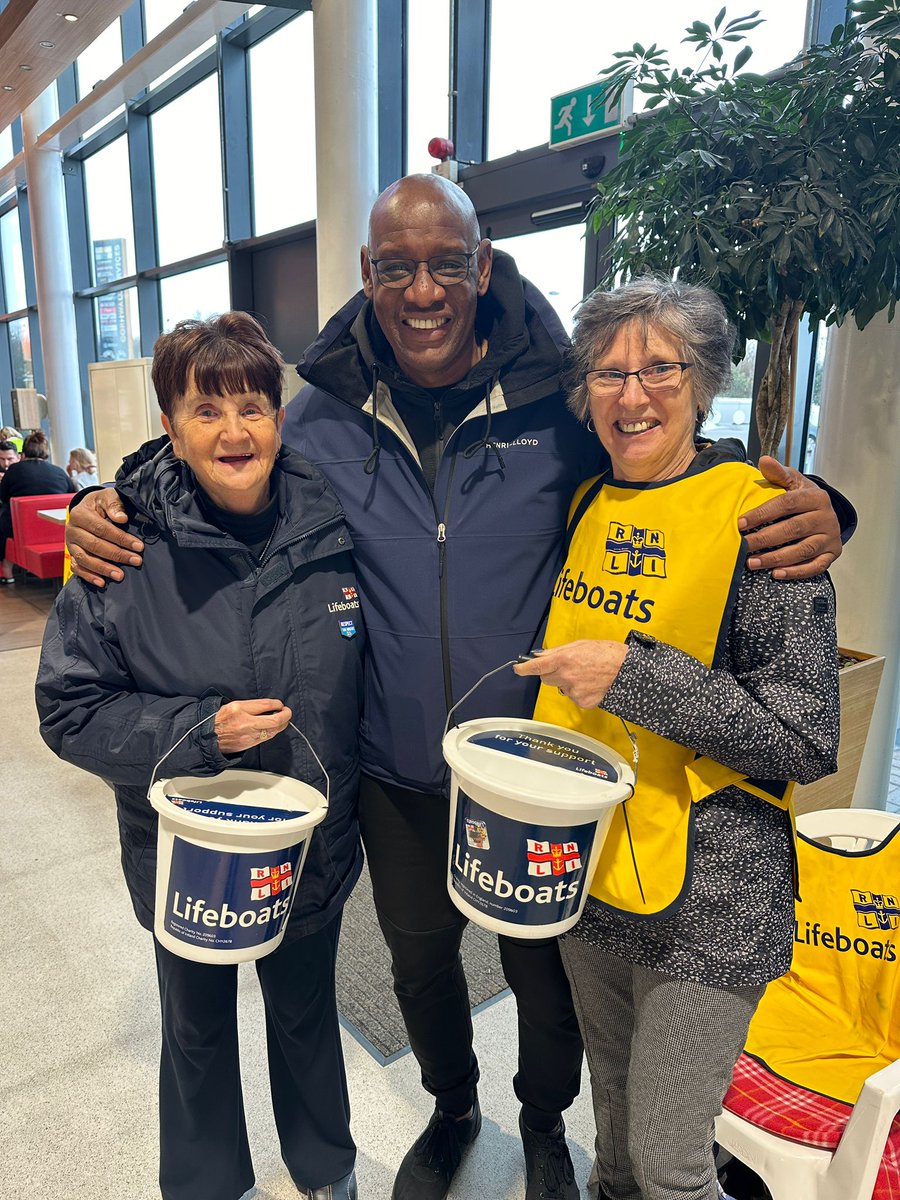 Today we're celebrating 200 years of <a href="/RNLI/">RNLI</a> and the fantastic work they do saving lives at sea. Here's some dedicated RNLI collectors who were on site last week when our friends <a href="/cornwallchannel/">Cornwall Channel</a> brought <a href="/TheShaunWallace/">Shaun Wallace - The Dark Destroyer - the Chase</a>, aka The Dark Destroyer from <a href="/itvthechase/">THE CHASE</a>, in for a pasty!