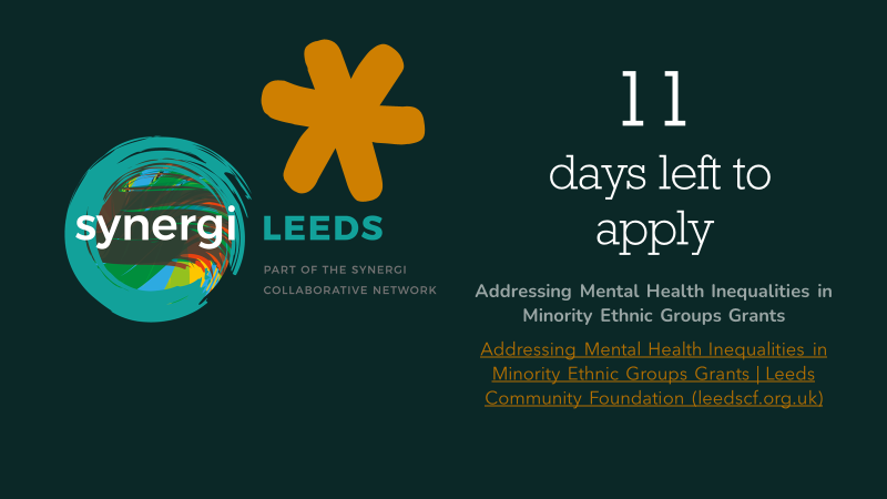 11 Days left to apply for our new grants fund. Please see the link for more details @LeedsCommFound leedscf.org.uk/grants/address…