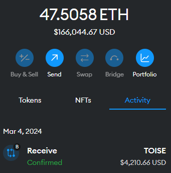 received $TOISE airdrop x.com/BlastoisBlast_…