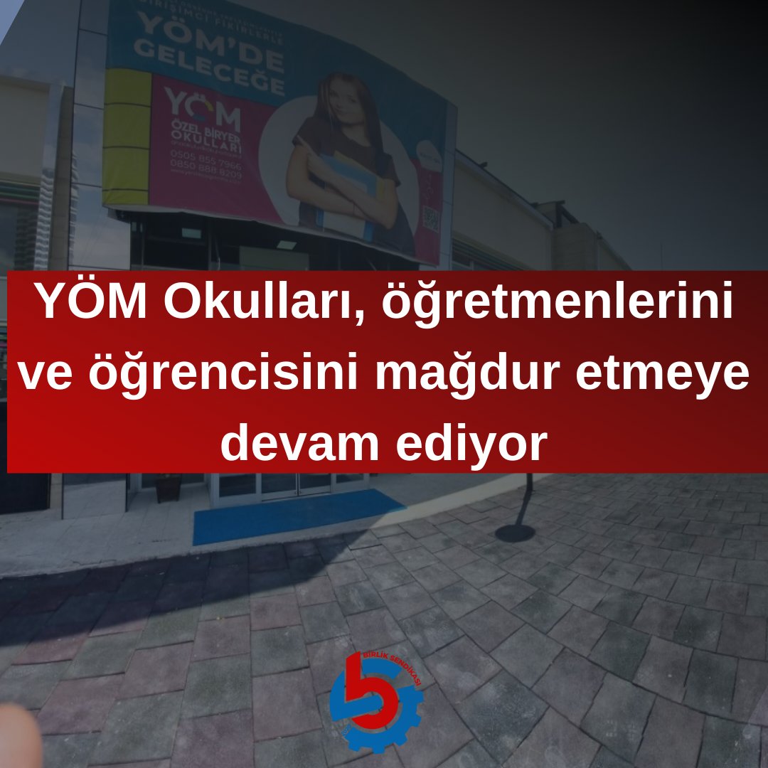 YÖM Okulları’nda yaşanan usulsüzlükler Ankara Kampüsü ile sınırlı kalmadı. Birlik Sendikası olarak YÖM Okulları’nda yaşananların peşini bırakmayacağız. Öğretmenler hakkını alana kadar mücadeleye devam edeceğiz. @YomOkullari 👇 birliksendikasi.org/index.php/2024…