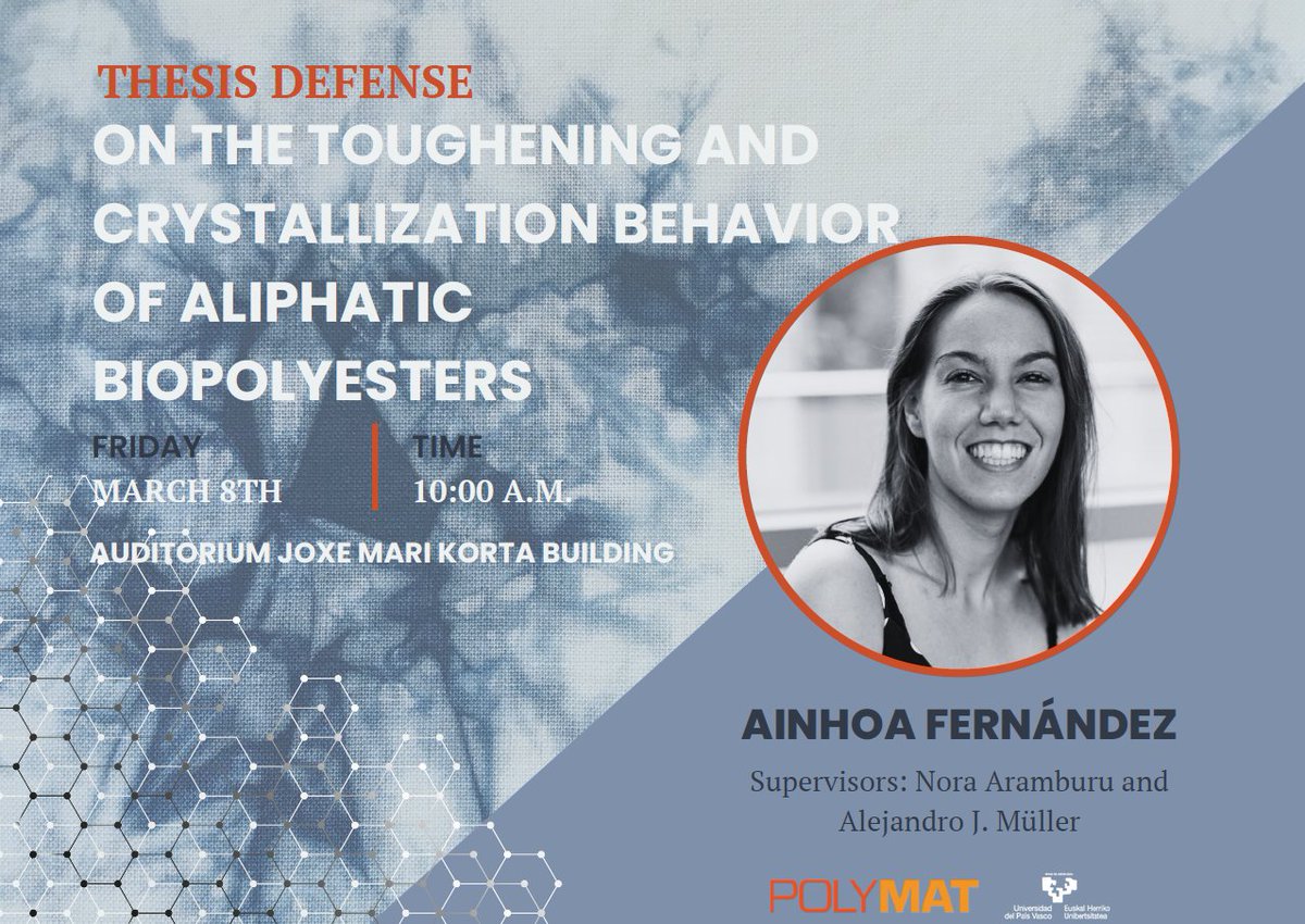 Ainhoa Fernández-Tena will defend her Ph.D. this Friday, and here is her latest publication, where she produced a super-tough and semiconductive PLA-based polymer blend! Congrats Ainhoa!
sciencedirect.com/science/articl…