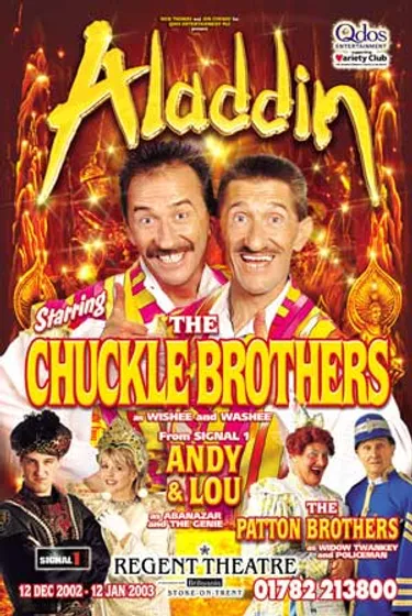 #TBT Today we look back at some HALL OF FAME WINNERS in the shape of THE CHUCKLE BROTHERS and the PATTON BROTHERS who performed in this QDOS show in 2002 (Stoke)