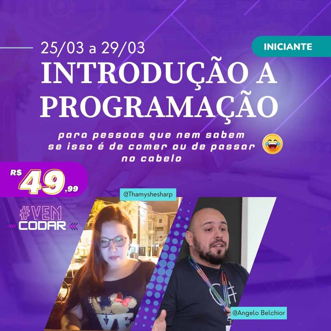 Algumas pessoas me dizem, nossa você estuda demais, mto dificil sua vida

+ difícil era ver minha família vivendo ali no limite, q bom estar numa área em q pude proporcionar aos meus pais ficarem em casa na pandemia

Escolha o seu difícil 😉

#VemCodar
 vemcodar.com.br