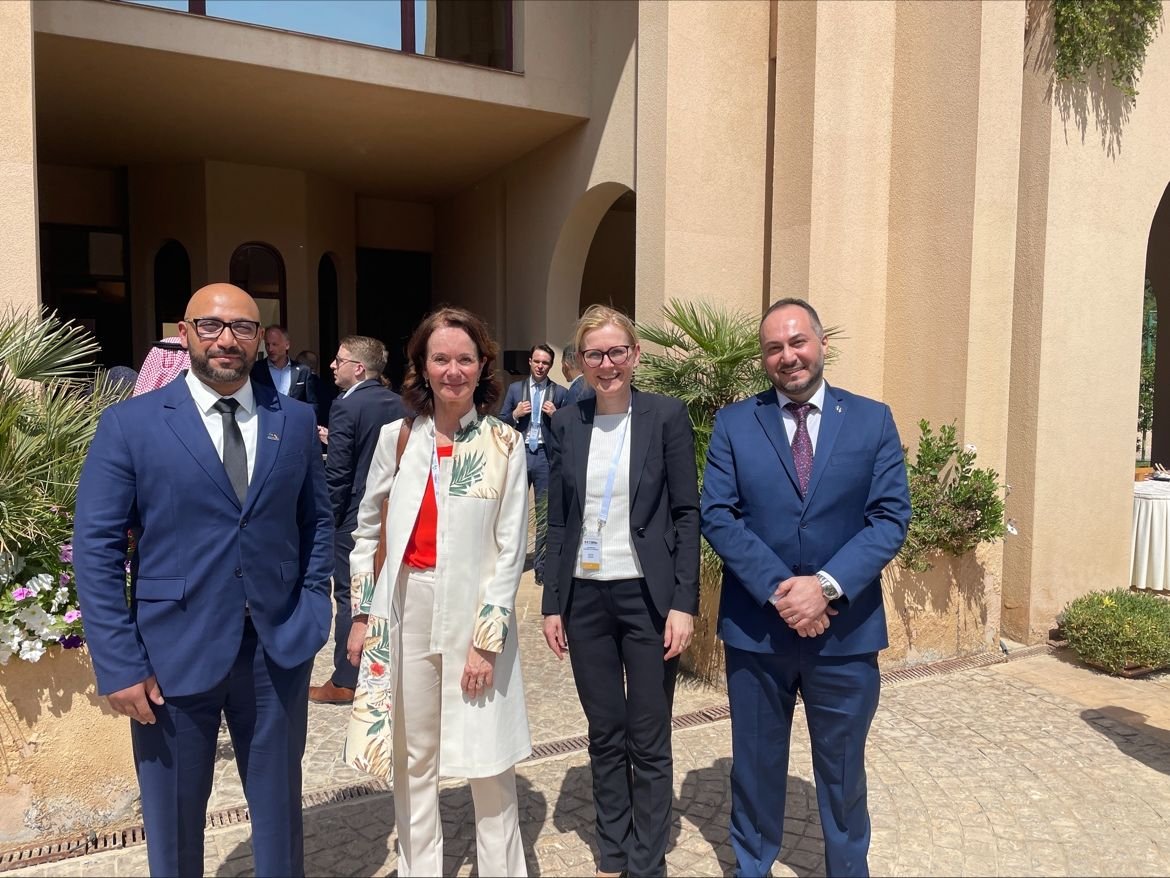 Great start of the day at the Belgian Embassy in Saudi Arabia as part of the Luxembourg Delegation where we had interesting meetings with companies and investment funds.

Thank you Cindy Tereba and Edith Stein for the great organization!

#5G #NTN #NBIoT #OQTechnology
