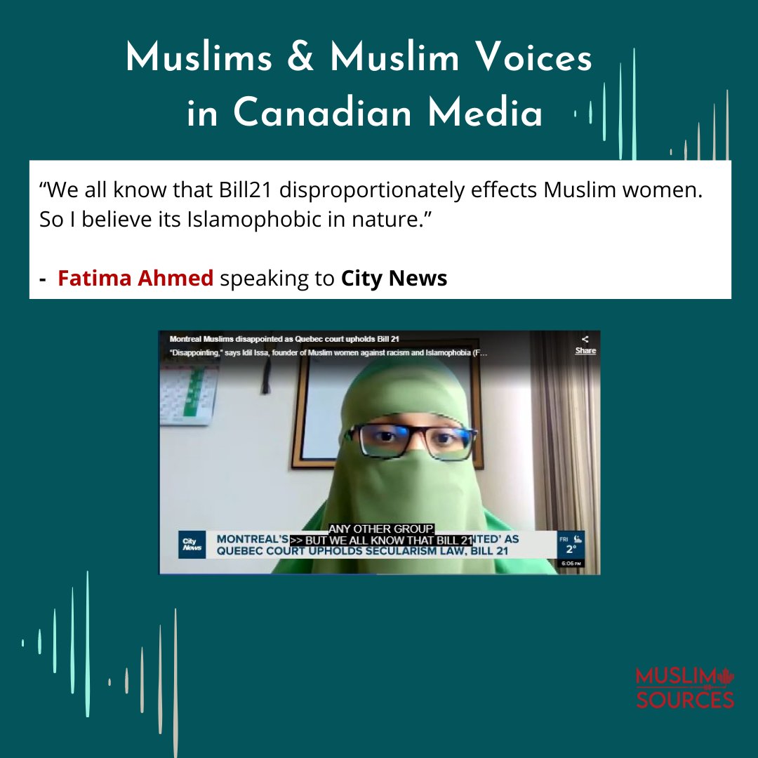 MuslimSources's tweet image. (2) Our highlights of Muslims and Muslim voices in Canadian media this past week:

#amplifyingMuslimvoices