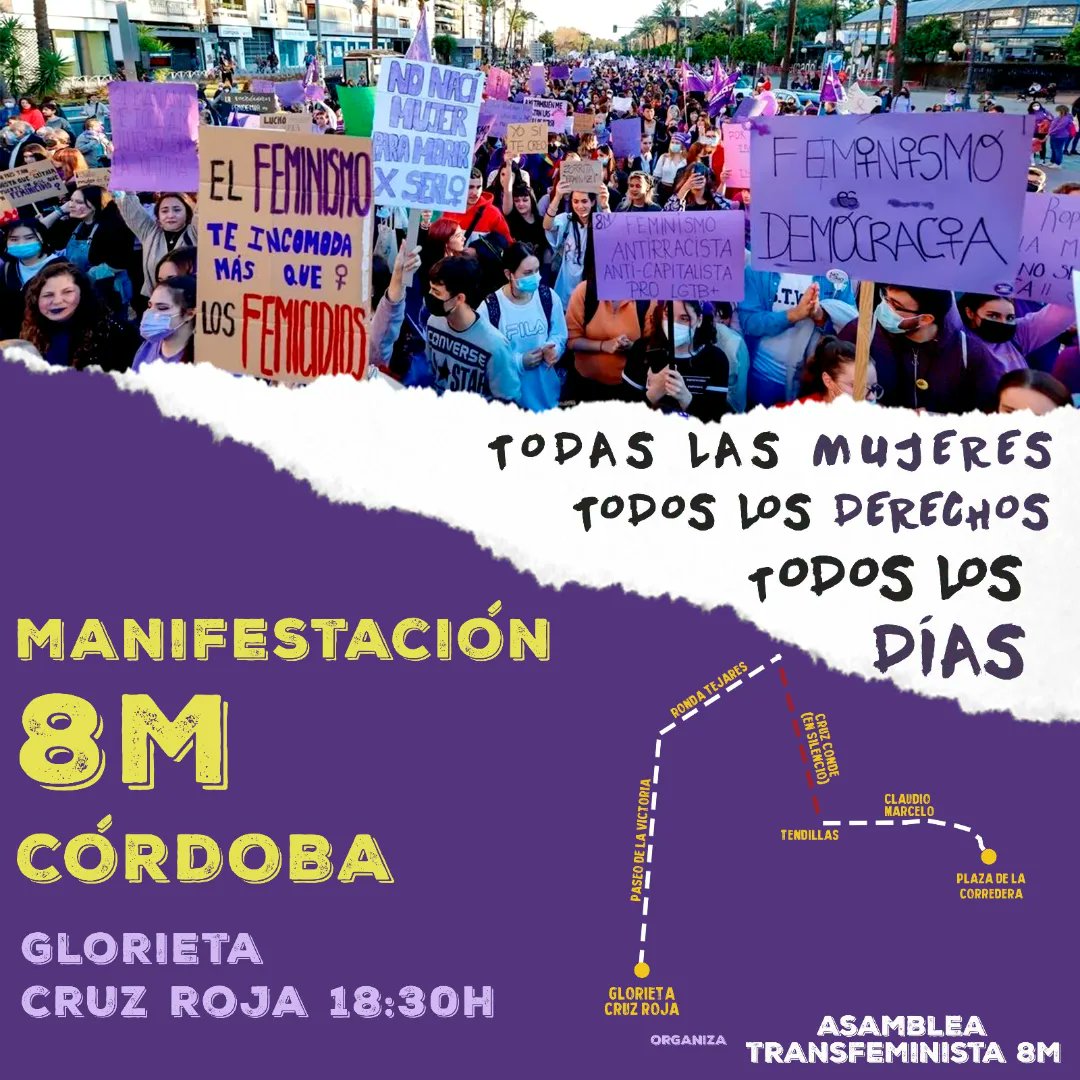 💜 Os dejamos las diferentes actividades para esta semana en las que desde el @UsteaFeminista de Córdoba vamos a participar con motivo del 8M 💜 ¡Os esperamos! ⬇️⬇️⬇️