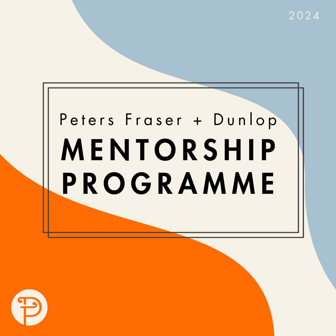 We are excited to announce that applications for the PFD Mentorship Programme open today!! 📖🖌 Follow the link below for more information on the scheme and how to enter… Good luck! petersfraserdunlop.com/about-us/mento…