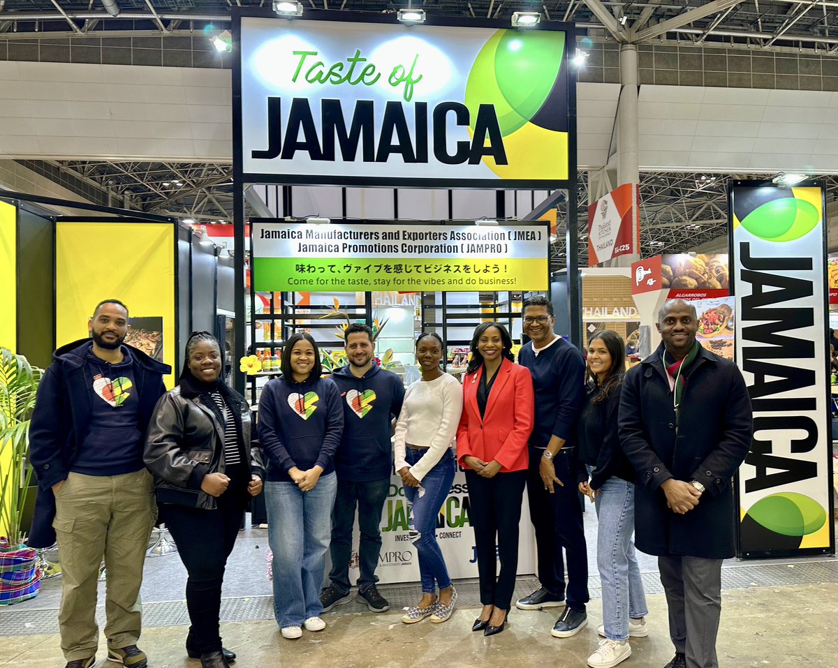 Looking fwd to a fruitful week with the vibrant team representing our 4 Jamaican 🇯🇲 companies exhibiting at #FoodexJapan2024: ➊ @CaribbeanDreams Foods, ➋ Mavis Bank Coffee Factory Ltd. @ExportersCoffee, ➌ @SeprodGroup of Companies Ltd. and ➍ @Walkerswood Caribbean Foods.