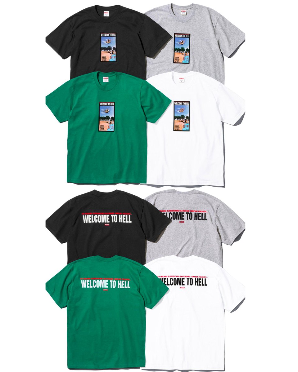 【Supreme x ToyMachine】Welcome To Hell T-Shirt★Light Pine Supreme Toy Machine Welcome To Hell Tee (SS24) - $44