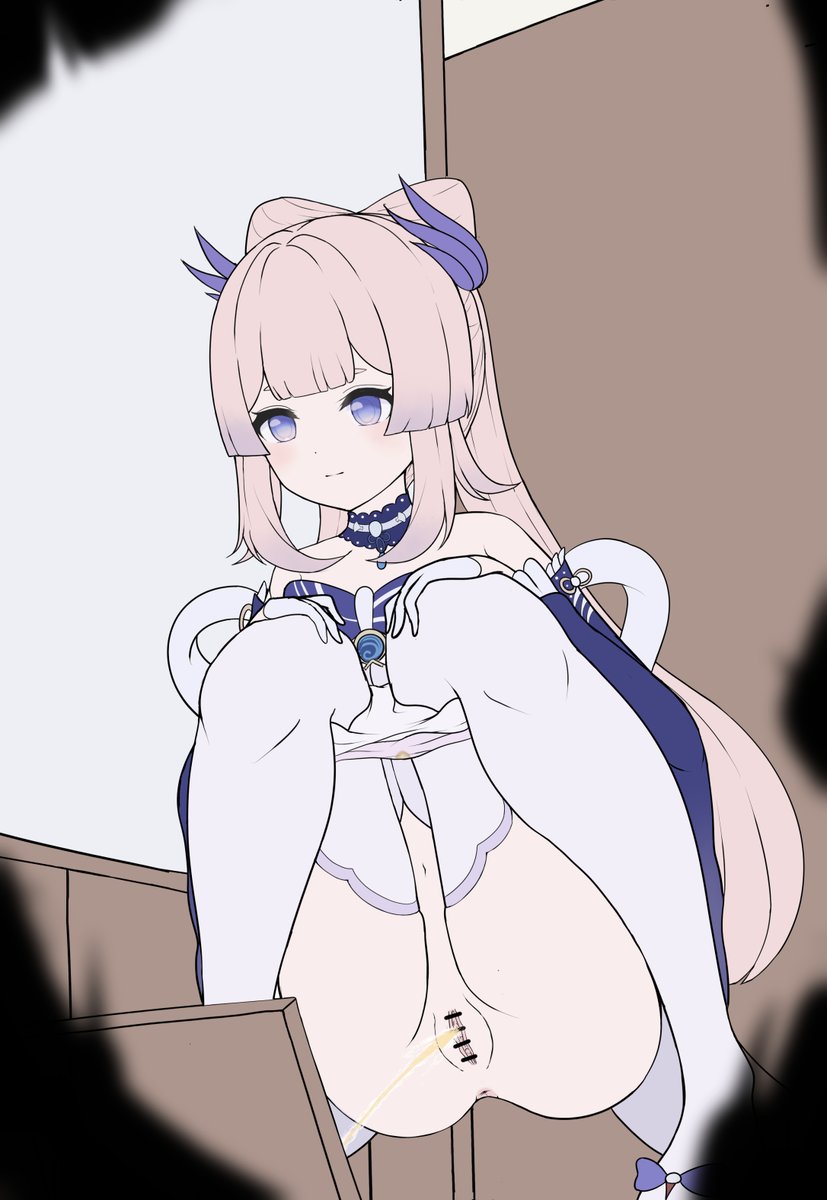 💧珊瑚宮心海和式トイレおしっこ盗撮ラフ💧 