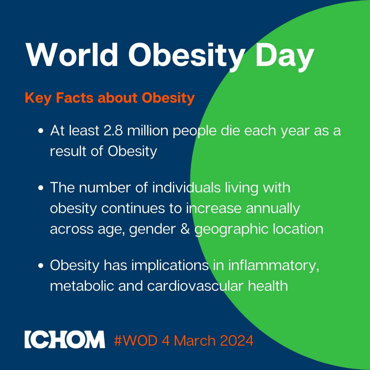 This World Obesity Day, we want to shine light on the work we are doing at ICHOM to develop our Obesity Set, a standardized definition of patient outcomes & how to measure them. Participate in the ICHOM patient validation survey: bit.ly/49WFwiX