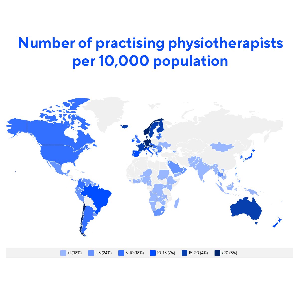 There are 3.6 physiotherapists, on average, for every 10,000 people around the world. View @WorldPhysio1951 AMC 2023 global region report: ow.ly/QugJ50QKEX9 More: ow.ly/Rbz750QKEXa #GlobalPT @AWcpta @WorldPhysioAWP @ERWorldPhysio @WorldPhysioNACR @WorldPhysioSAR