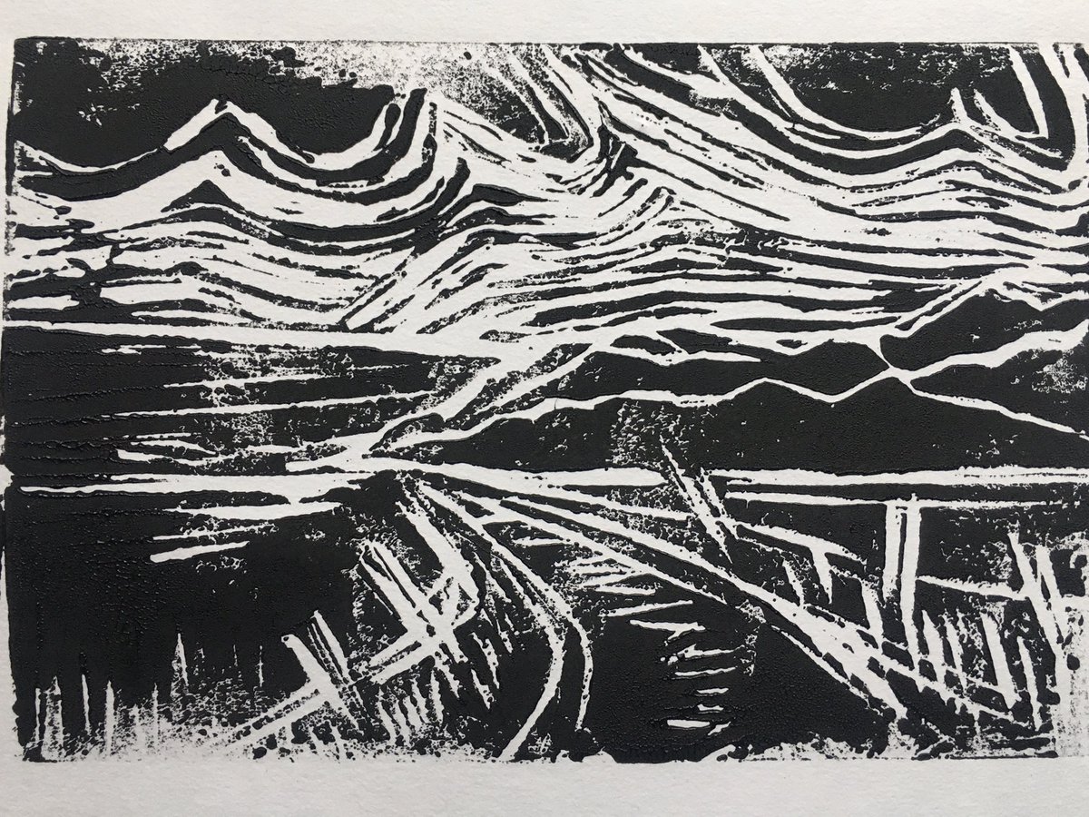 mvfloyd's tweet image. Working on some Lino printing this morning… #printing #linoprinting