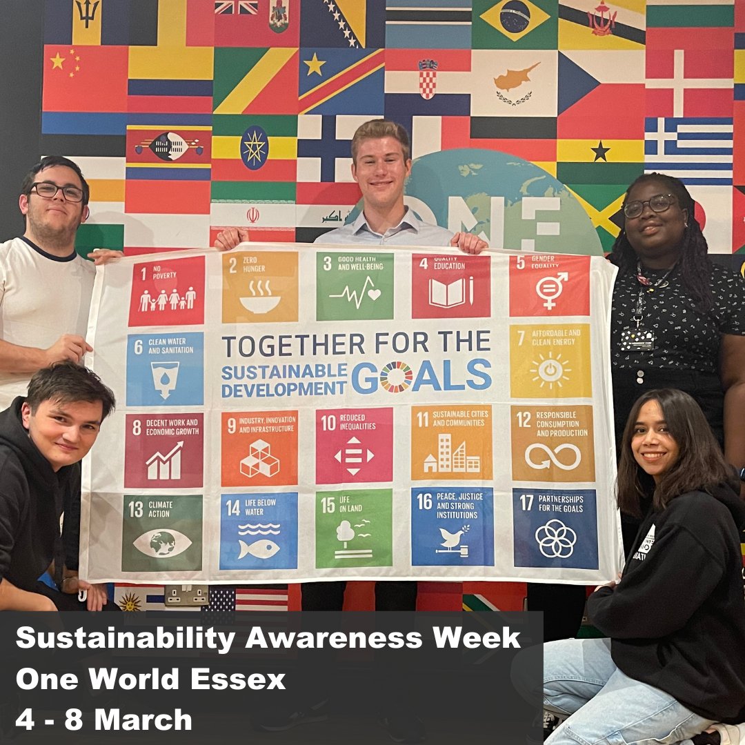 Our team are very excited to launch #SustainabilityAwarenessWeek today! 

We will be working with departments and teams across the university to showcase and celebrate sustainability here at Essex.

Visit here to find out more about what we have planned: 
ow.ly/aQNi50QKCJ3