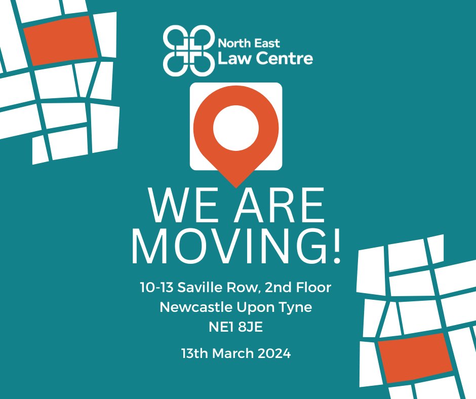 📢 Have you heard? We’re moving to a brand new office! Sadly our time at MEA House has come to an end and we're moving to a brand new office on Saville Row. Visit our website for more information! nelawcentre.co.uk/news-events/we…