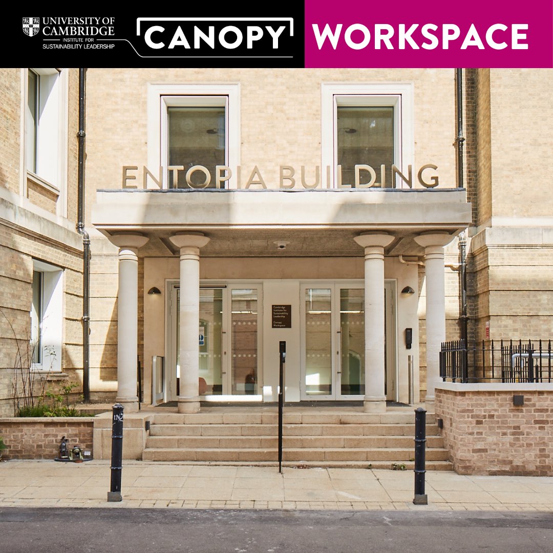 🏢 Work sustainably at Canopy, nestled in Cambridge's Entopia building! 🌱 Designed with circular economy principles and biobased materials for innovation. 🌿 Join us in a workspace that mirrors your sustainability commitment! cisl.cam.ac.uk/canopy-cisl