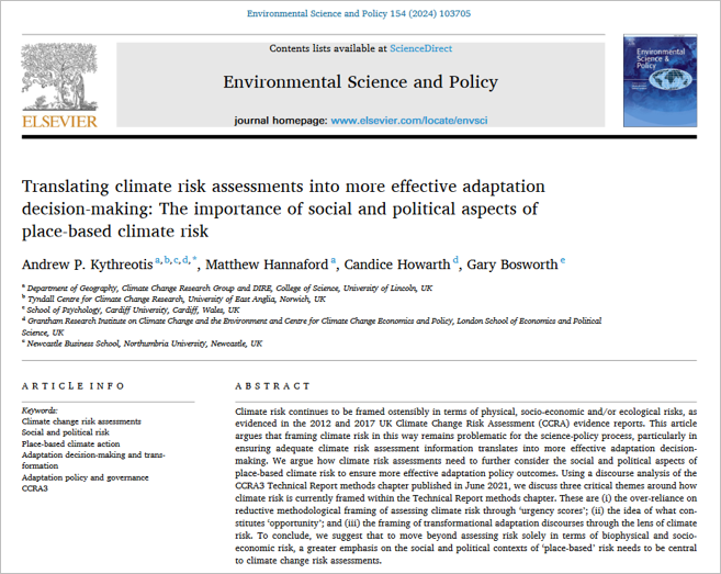 EIUI_Dal's tweet photo. #ClimateRisk assessment is complex & is often reduced to biophysical & socioeconomic factors. In a UK study, @KythreotisAP et al. argue stronger #EvidenceBasedPolicymaking should draw on socially inclusive/equitable #PlaceBased research to inform policy https://t.co/DgGl4FTRJq https://t.co/ocdzbCyZDV