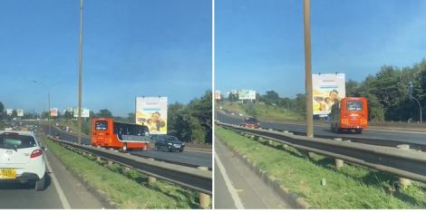 Super Metro Driver & Conductor Expelled, Arrested For Driving On Wrong Side Of Thika Road [VIDEO]
