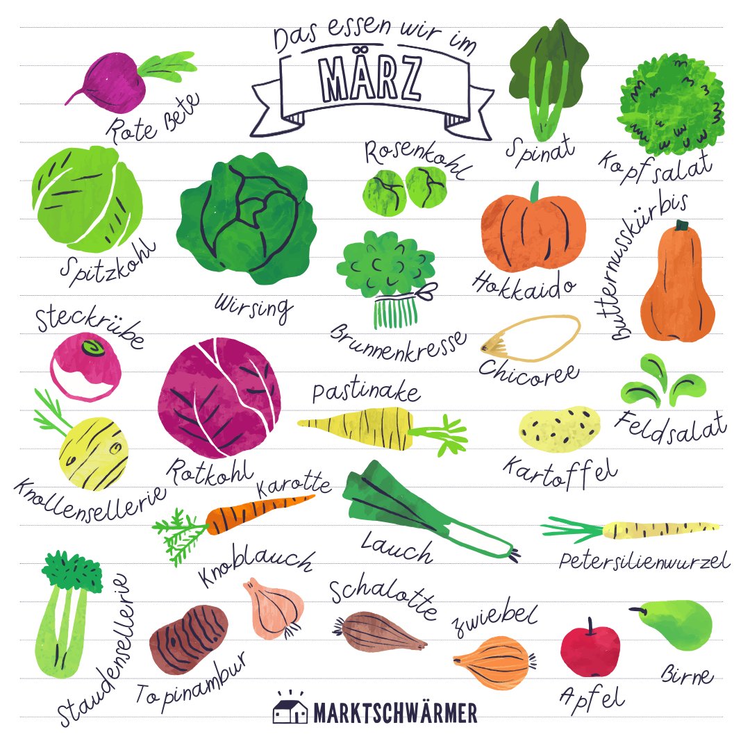 Im März erwarten dich frischer Kopfsalat und Spinat direkt vom Feld! 🥗 Der Frühling steht in den Startlöchern und mit den steigenden Temperaturen wächst das saisonale Gemüseangebot weiter an.🥬🥕