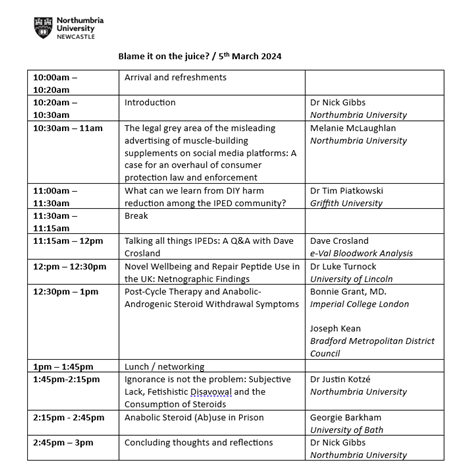 TOMORROW: If you're not already signed up to our one-day symposium event 'Blame it on the juice?', you can still join us. For those wanting to join online, here's the link: teams.microsoft.com/l/meetup-join/….