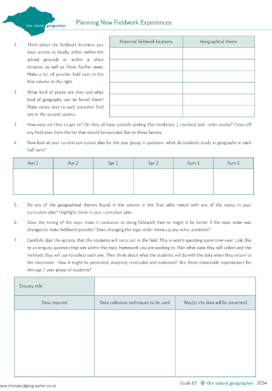 theislandgeogr's tweet image. 🌍🔍#FridayFieldwork

Every Friday I showcase a resource which might make planning and delivering geography fieldwork a little easier. This week...

Planning New Fieldwork Experiences
tinyurl.com/5d8hjmz7