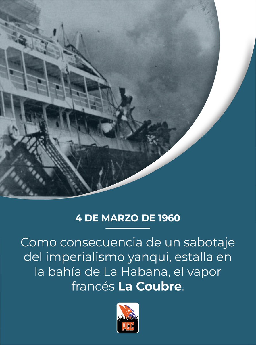 ' ¡Cuba no se acobardará, #Cuba no retrocederá; la Revolución no se detendrá, la Revolución no retrocederá, la Revolución seguirá adelante victoriosamente, la Revolución continuará inquebrantable su marcha!' Del discurso pronunciado por Fidel en el sepelio de las víctimas