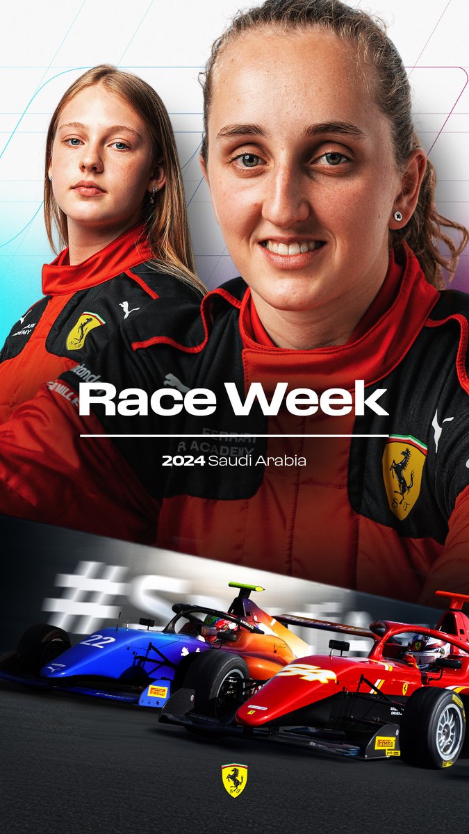We’ve been excited to say this... An #F1Academy RACE WEEK 🤩 Maya and Aurelia make their debuts in the championship this week 🇸🇦 #FDA