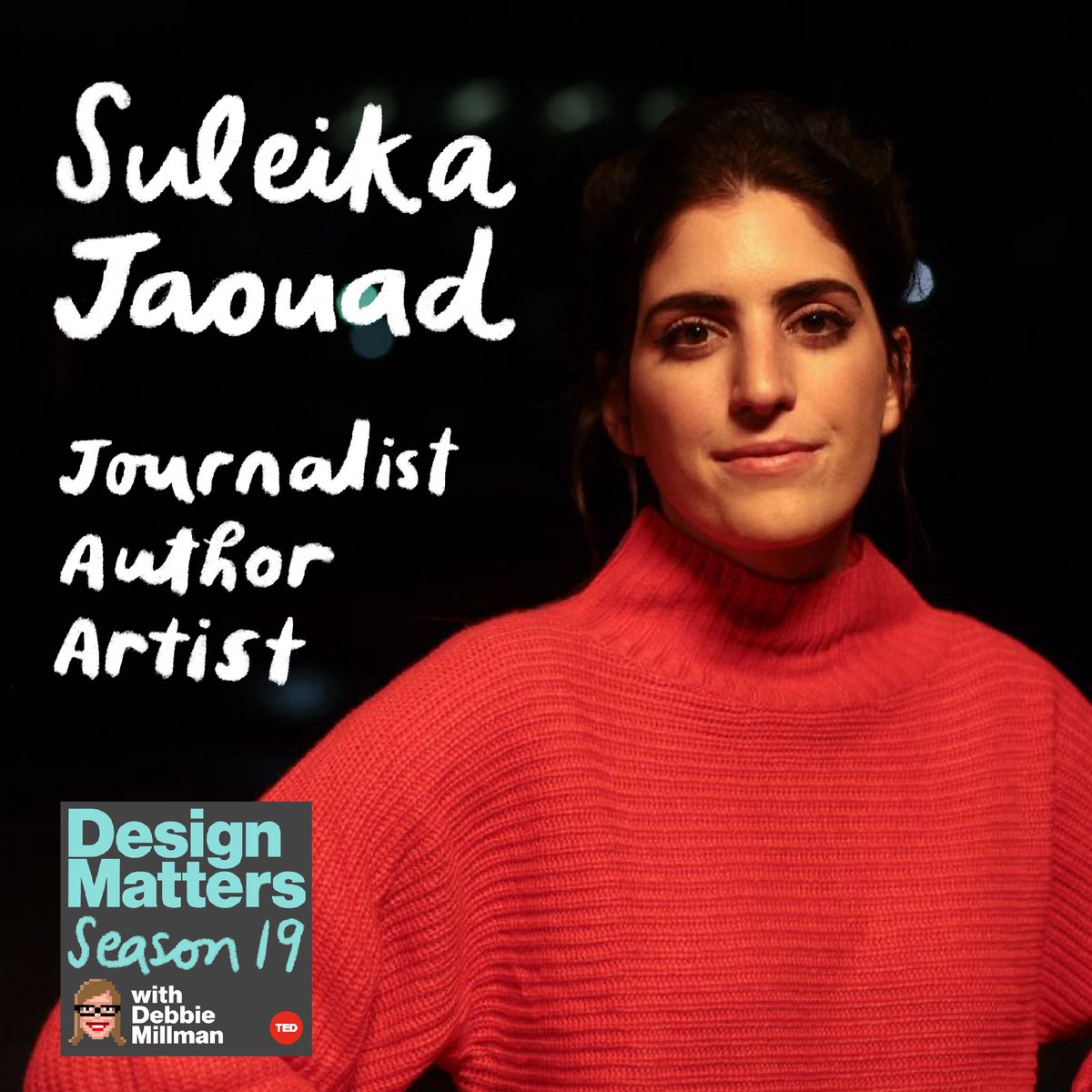 New York Times bestselling author and journalist @suleikajaouad joins @debbiemillman this week on #DesignMatters to discuss her remarkable life, career, and bestselling memoir, Between Two Kingdoms. Listen now ▶️ soundcloud.com/designmatters/…