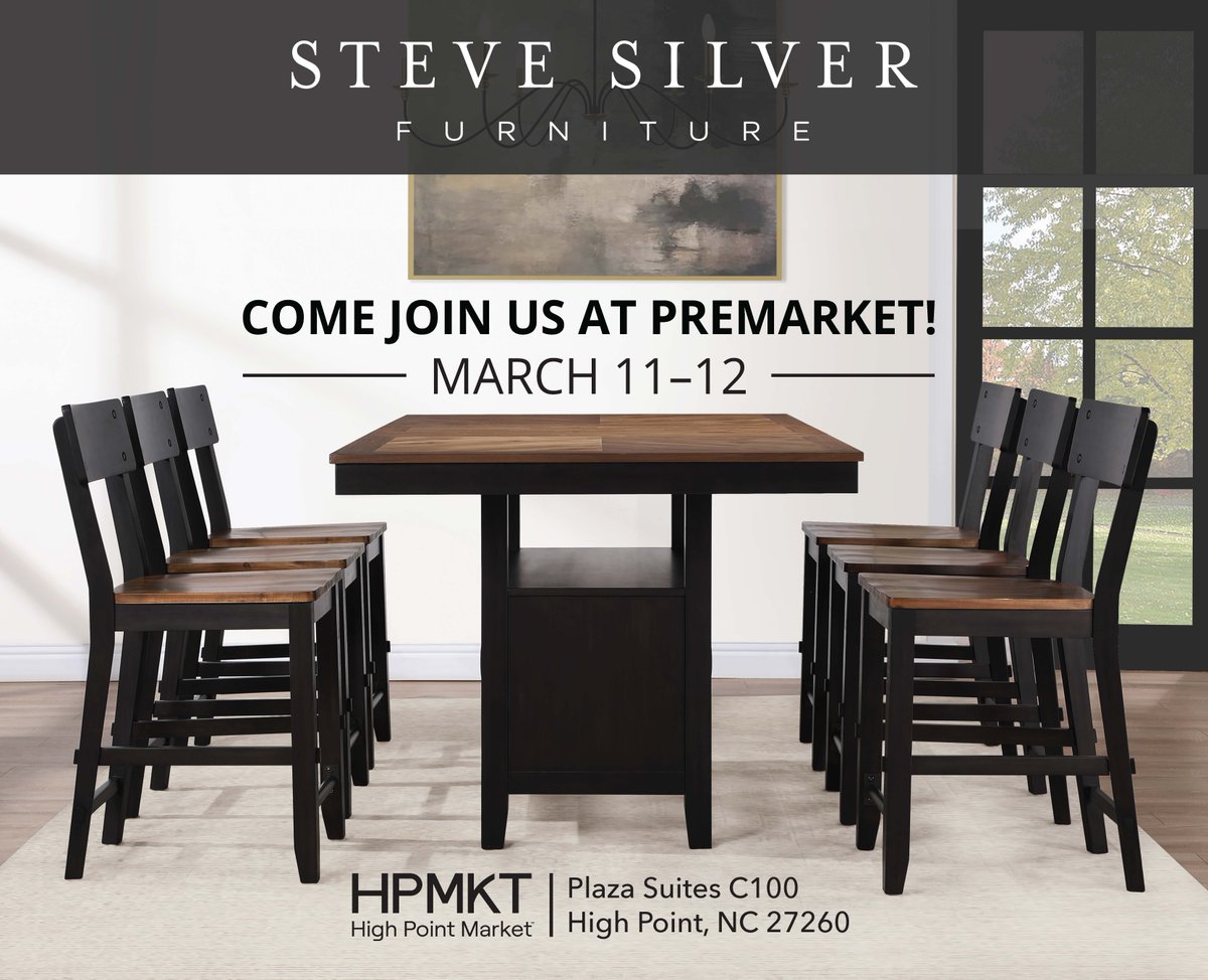 SteveSilverCo's tweet photo. Join us at High Point Premarket! 
March 11-12 at Plaza Suites C100 #HPMKT https://t.co/kXBhpkdSgM