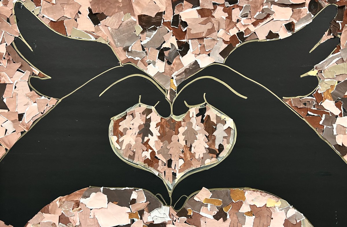 This creative artwork by students from Chango Elementary School depicts Dr. Martin Luther King Jr.’s messages of love and peace. View the #NYSMLK exhibit here: bit.ly/3w100Fr #StudentsExhibitingMLK #NYSMLKMonday <a href="/ShenNews/">Shenendehowa CSD</a> <a href="/NYS_OGS/">NYS General Services</a> <a href="/PlazaEvents/">Empire State Plaza</a> <a href="/NYSCapitolVisit/">NYS Capitol & Plaza</a>