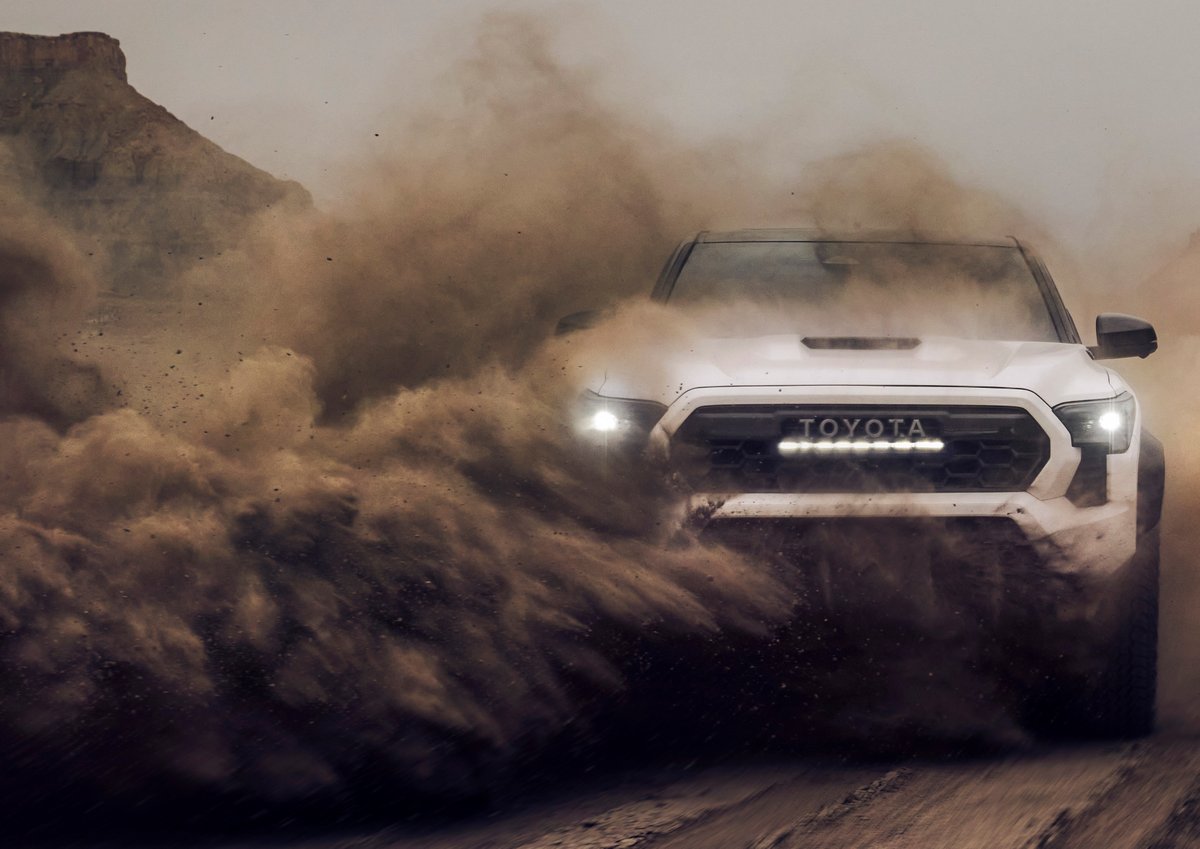 ferneliusauto's tweet image. Buckle up and discover the all-new 2024 Toyota Tacoma, reimagined from the ground up to handle any off-road adventure 

Find out why this thrilling ride has everyone shouting &quot;Shut the front door&quot; and more! toyota.us/49fUmRH #FerneliusAutoGroup #News #Cars