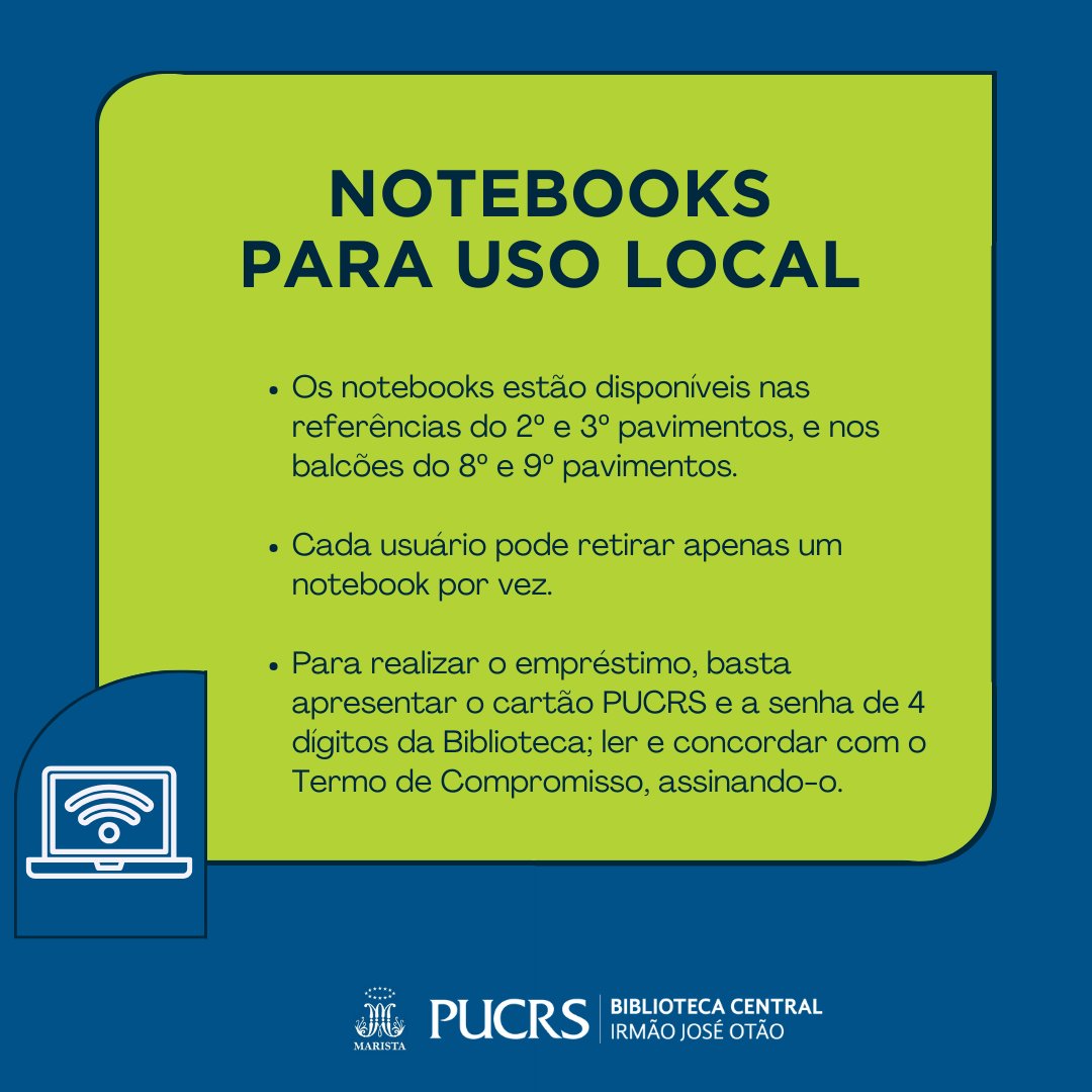 BibliotecaPUCRS's tweet image. Confira os empréstimos diferenciados para alunos PUCRS 💙

#bibliotecapucrs #bibliotecauniversitaria #pucrslibrary #librarylife #librarybooks #librarylove