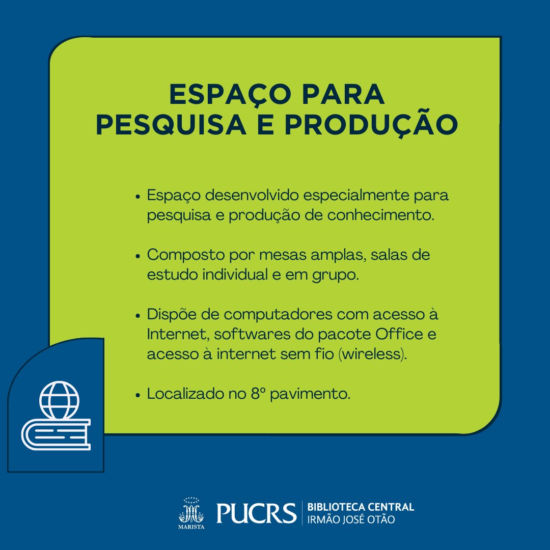 BibliotecaPUCRS's tweet image. Confira os empréstimos diferenciados para alunos PUCRS 💙

#bibliotecapucrs #bibliotecauniversitaria #pucrslibrary #librarylife #librarybooks #librarylove