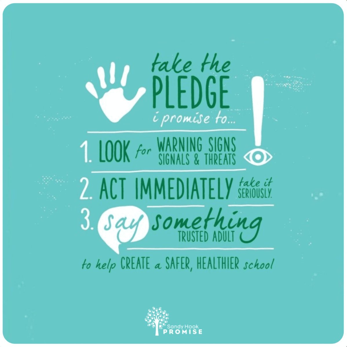 It's #SaySomethingWeek! We are raising awareness on learning the warning signs of violence and how to get help. Here are the 3 steps: – Recognize The Signs – Act Immediately, Take It Seriously – Say Something #SaySomethingSavesLives #KnowTheSigns #ProtectOurKids