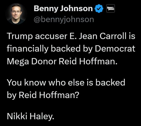 🚨 💵 Never forget who is backing Nikki Haley...👇