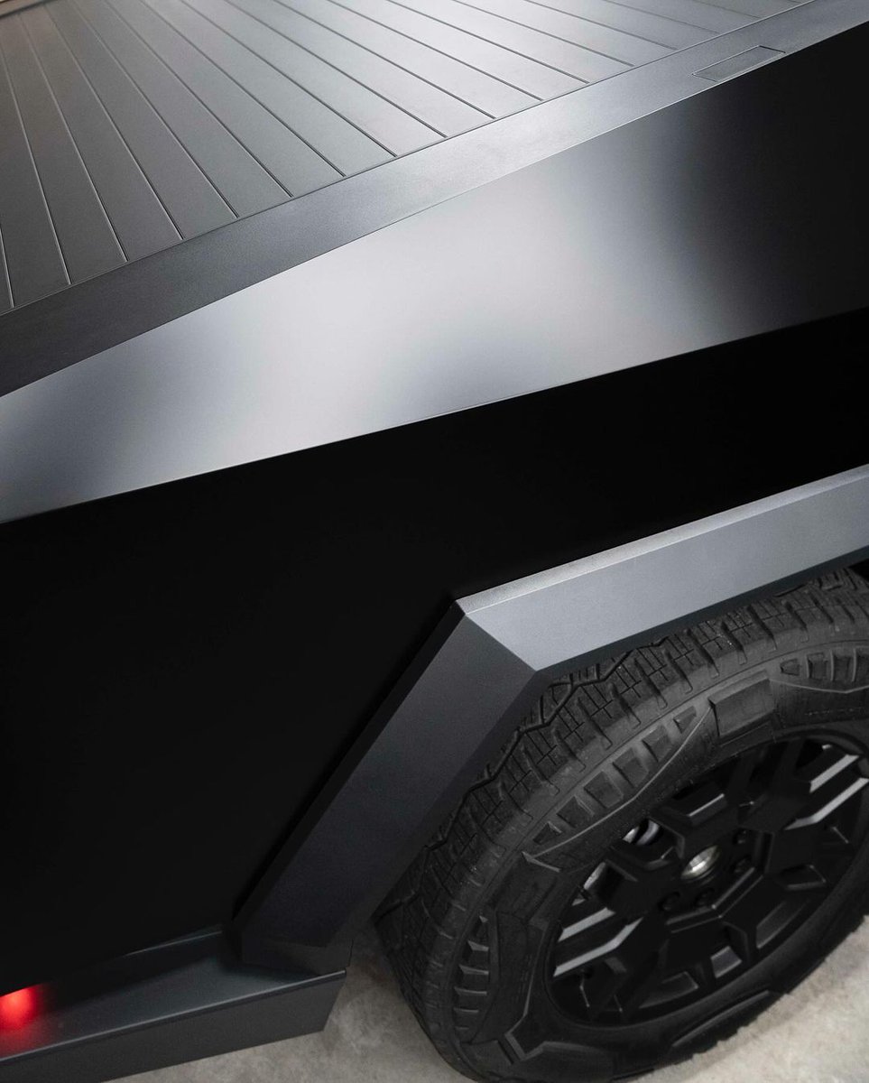 stek_usa's tweet photo. Another day, another Cybertruck joining the #STEKrevolution. This rig received a transformation courtesy of our DYNOblack-matte PPF. Our black matte Fashion Film infuses true black coloration into our exclusive matte finish with stellar protective properties. #STEKUSA #PPF https://t.co/jxOAp4SIFJ