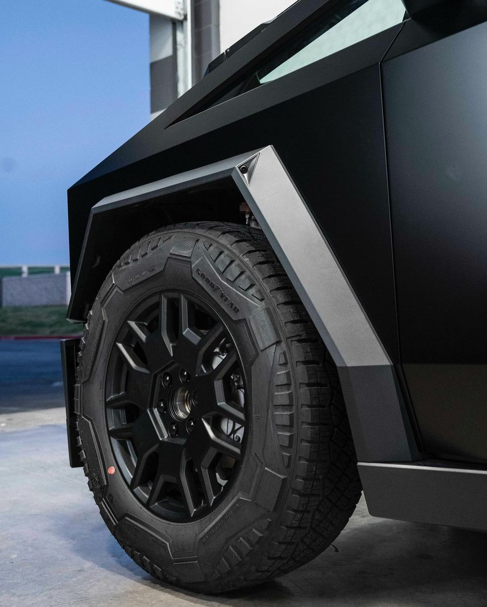 stek_usa's tweet photo. Another day, another Cybertruck joining the #STEKrevolution. This rig received a transformation courtesy of our DYNOblack-matte PPF. Our black matte Fashion Film infuses true black coloration into our exclusive matte finish with stellar protective properties. #STEKUSA #PPF https://t.co/jxOAp4SIFJ