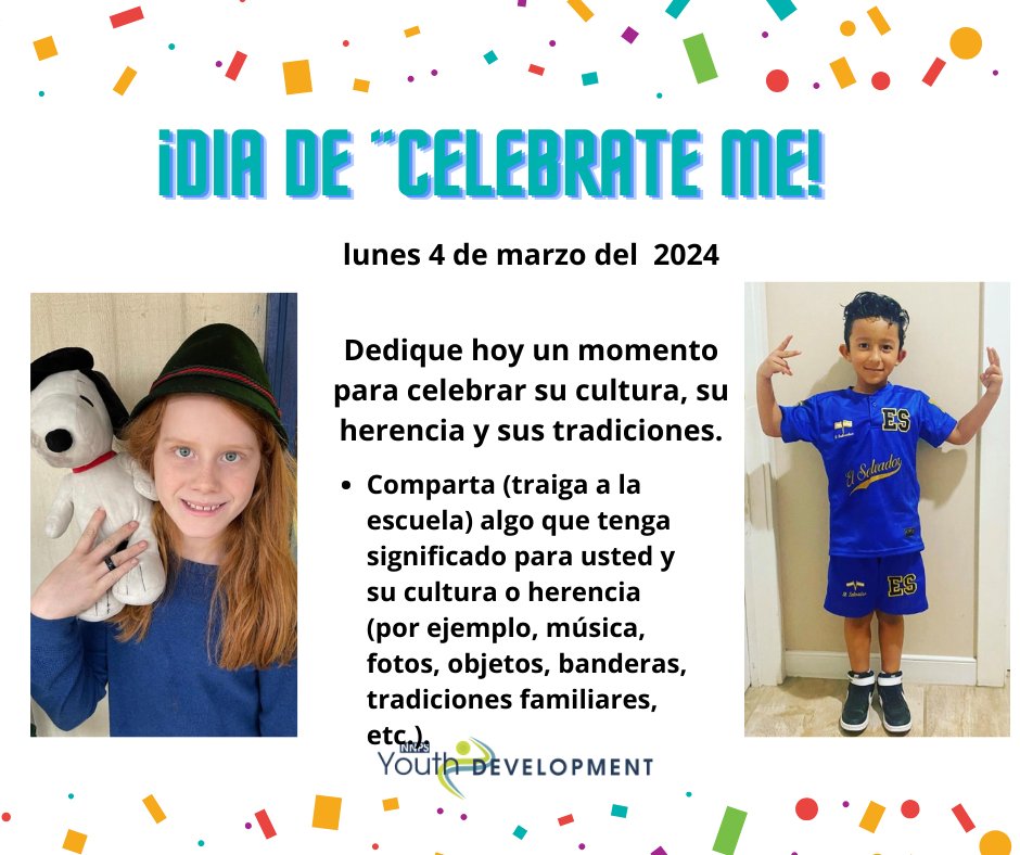Today we kick off Celebrate Me! with none other than Celebrate Me! Day! Join us in taking time today to highlight items specific to your culture and heritage!