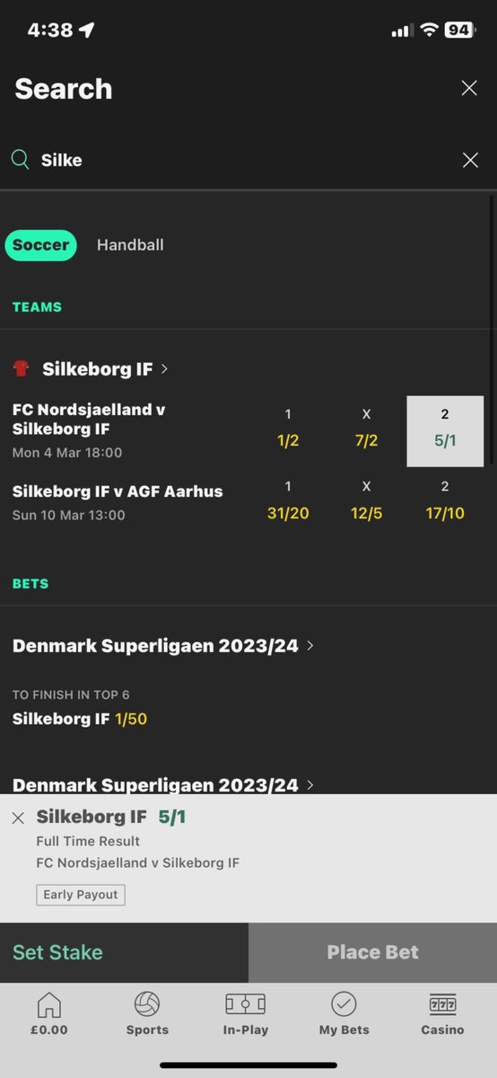 YYBettingTips's tweet photo. And our longshot for tonight silkeborg have a very good record against nordsjaelland so there could be an upset https://t.co/j3XDz0FFO8