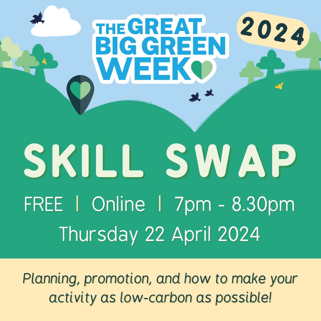 Join us to hear from some of last year’s Great Big Green Week participants – and will cover topics such as planning, promotion, and how to make your activity as low-carbon as possible.
#GBGW2024 @TheCCoalition