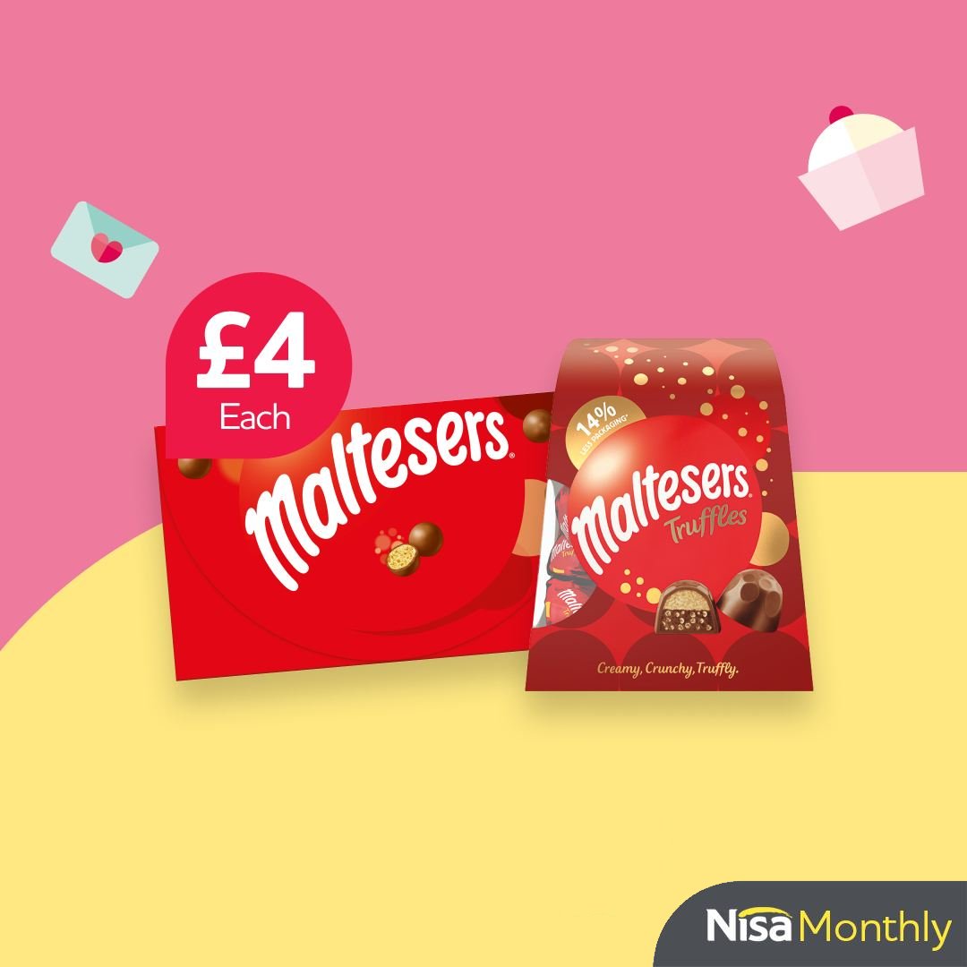 WIN with Mars Wrigley this #NisaMonthly! RT+FOLLOW for your chance to WIN a box of Maltesers Truffles or Maltesers for the mum like figure in your life. Who would you gift them to? 
Closes: 24.03.24
T&amp;C's: spr.ly/6013XdRxb