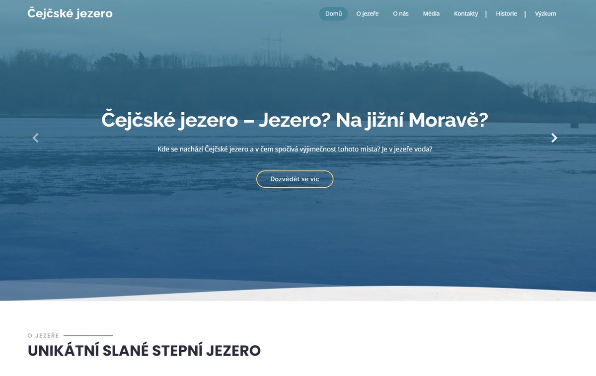 Spustili jsme web o Čejčském jezeře. Slané jezero bylo u Čejče do roku 1858. Usilujeme o to, aby se tam vrátilo. cejcskejezero.cz