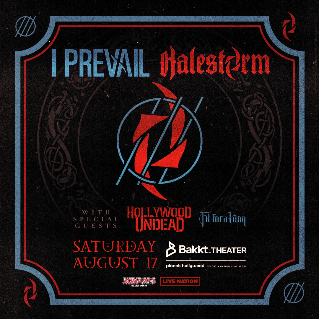🔥 BOW DOWN 🔥 @IPrevailBand & @Halestorm join forces at @PHVegas on Saturday, August 17 with special guests @hollywoodundead and @fitforaking 🤘 Tickets on sale Friday, March 8 at 10am PT: bit.ly/3P24uFN
