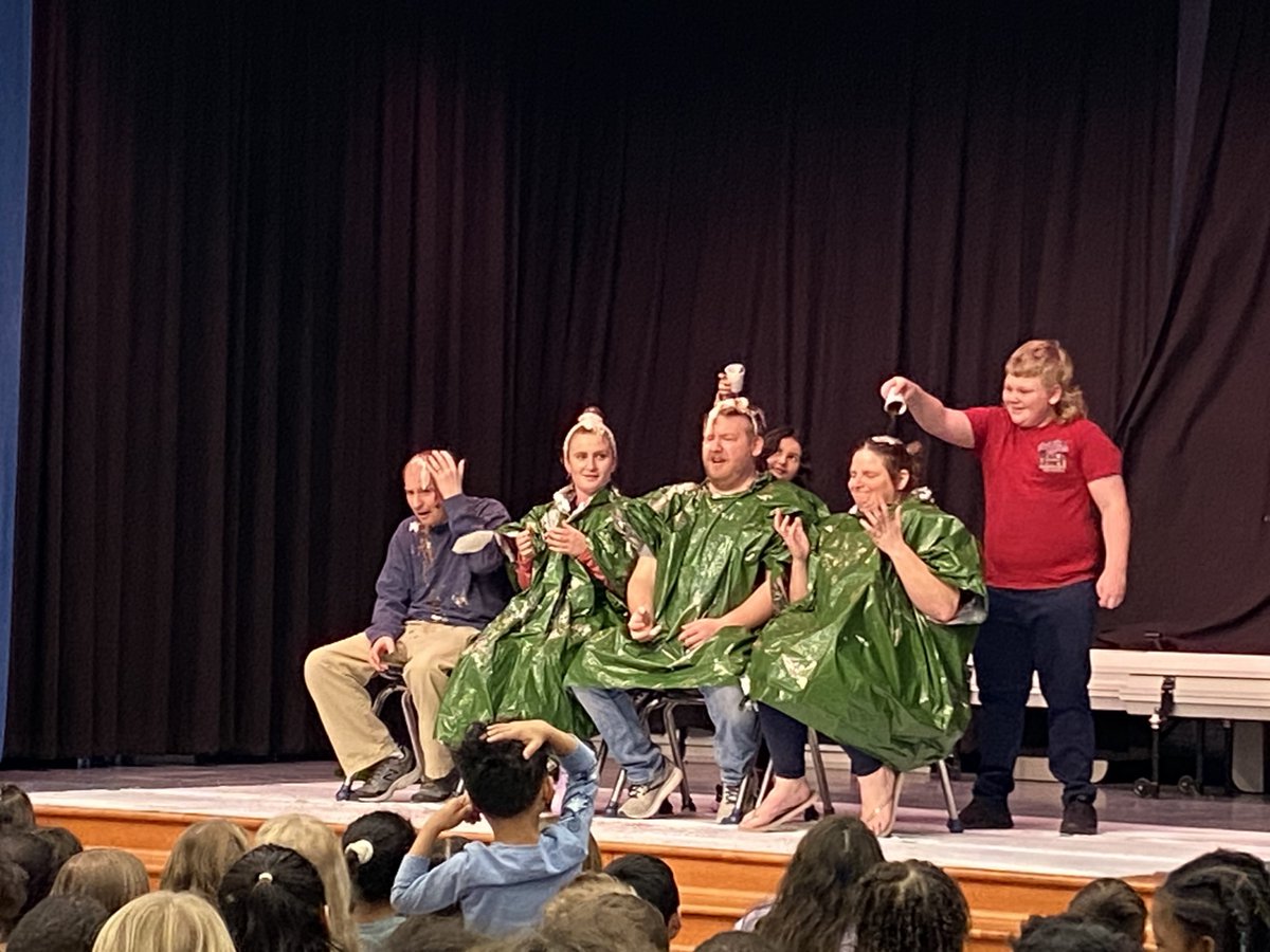PtPleasantAACPS's tweet photo. On Friday, some of our teachers were made into #icecreamsundaes as a reward for reaching our Boosterthon goal! Shout out to Mr. Bowman, Ms. Smith, Mr. Moltz, and Ms. Verhart for being such great sports! 🍦🍒@AACPS #AACPSAwesome https://t.co/2QYpA84ESP
