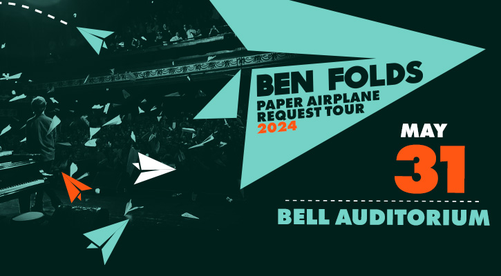 ✨JUST ANNOUNCED!!✨ @actualbenfolds is bringing his Paper Airplane Request Tour 2024 to the Bell Auditorium on May 31st!!! Tickets go on sale Friday, March 8th at 10am. #entertainaugusta #augustaentertainment #augustaentertainmentcomplex #augustaga #downtownaugusta