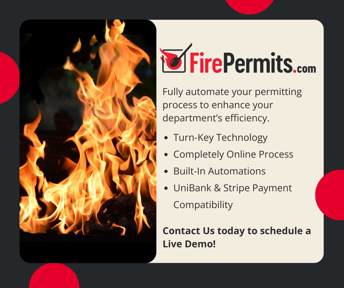firepermits's tweet image. Automate Your Burn Permitting Process  🔥  - Contact Us Today for  Live Demo!  🖥️ 
#firepermits #burnpermits #openburning #jgpr